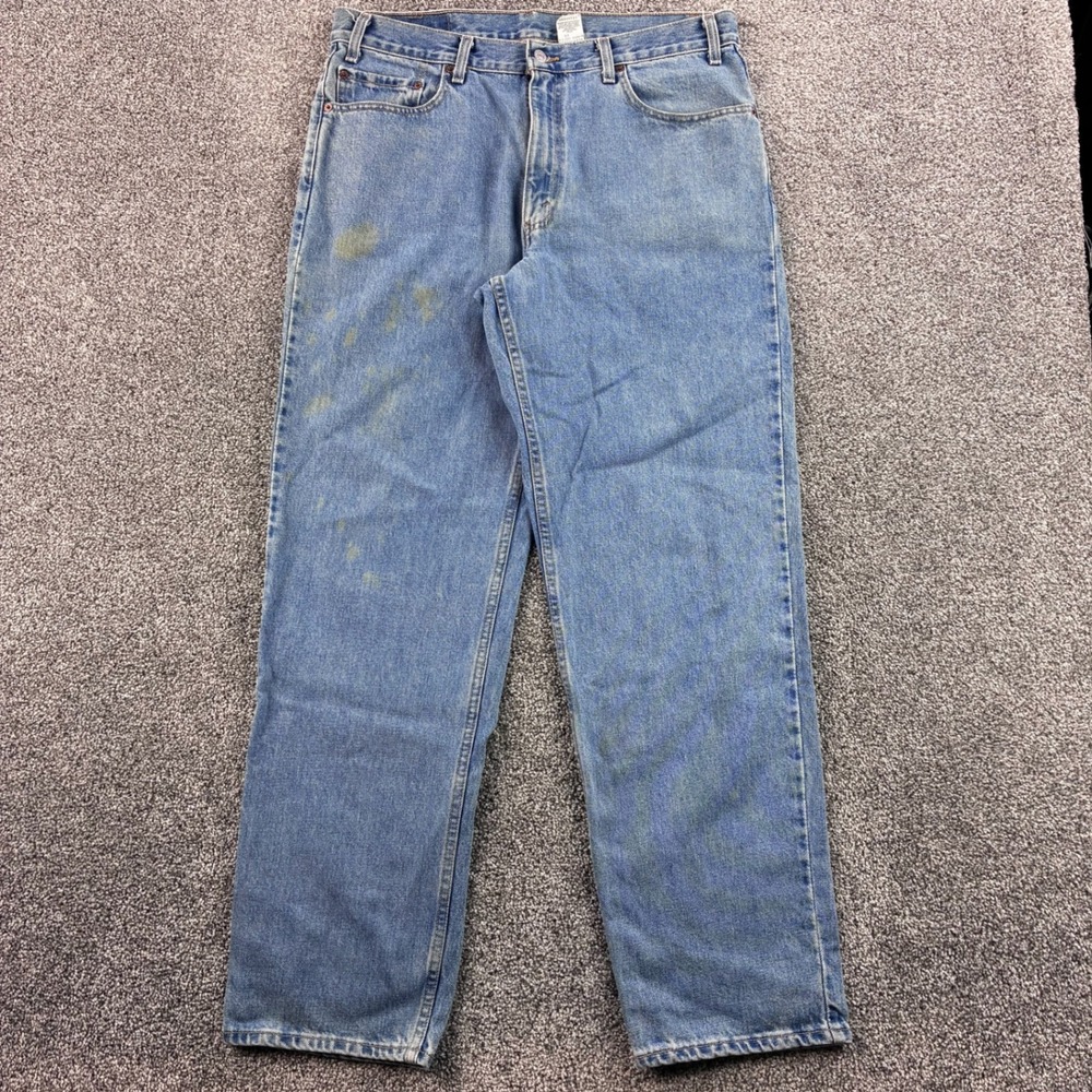 Vintage Levi's 550 Jeans Mens 36x32 Blue Cotton Relaxed Tapered Denim USA Made